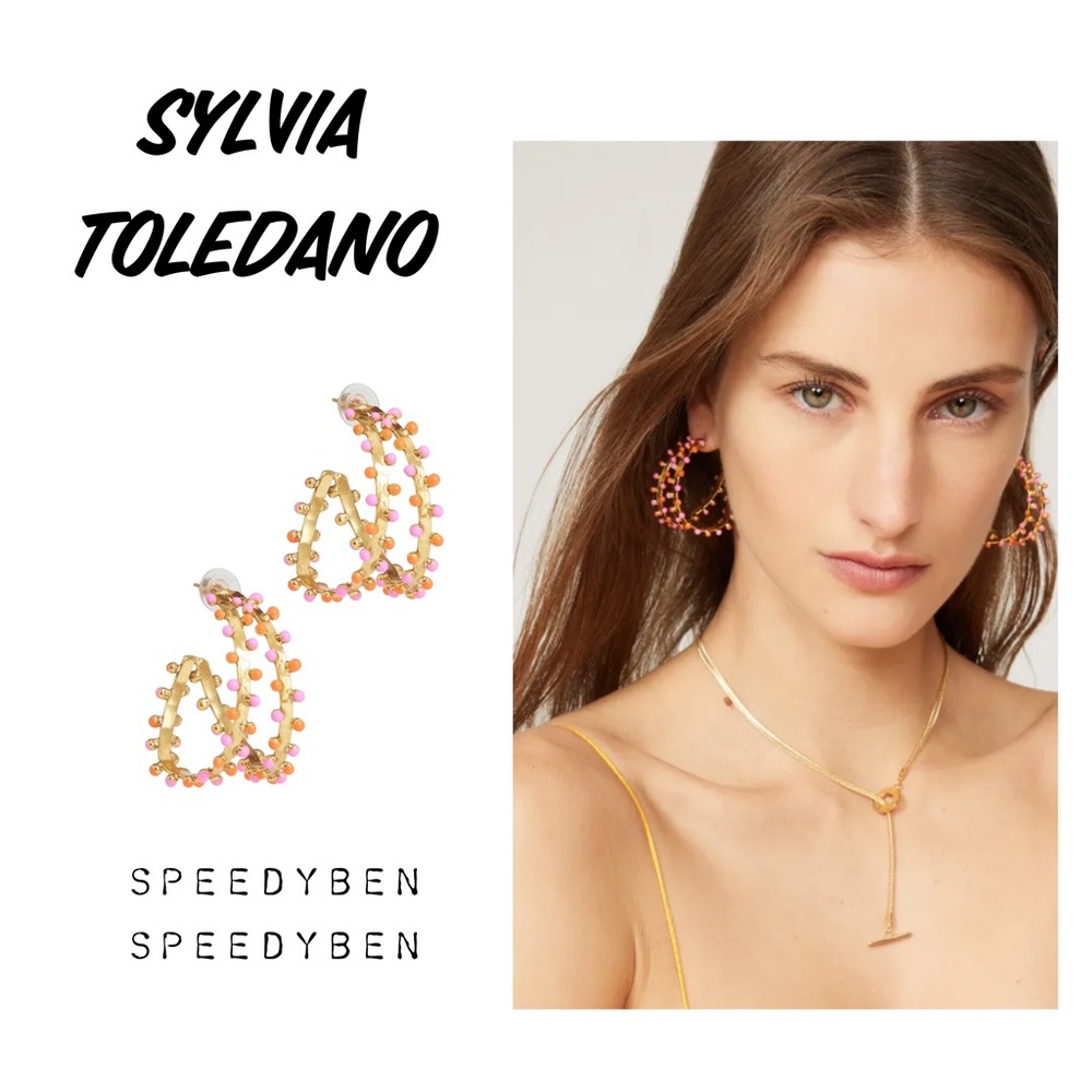Sylvia Toledano Gypsy Dot Double Hoop Earrings